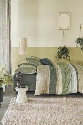 Beddinghouse Beddinghouse Dekbedovertrek Jorren Olijfgroen 200x200/220 cm