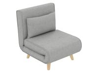 HOMCOM Slaapstoel (Breedte 72 cm, Lichtgrijs) - thumbnail