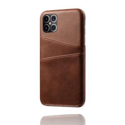 Casecentive Leren Wallet back case iPhone 12 Pro Max Brown