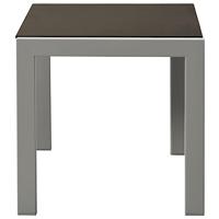 Ligbedden 2 st met tafel staal en textileen zwart - thumbnail