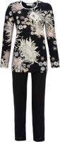 Zwarte pyjama roze bloemen - thumbnail