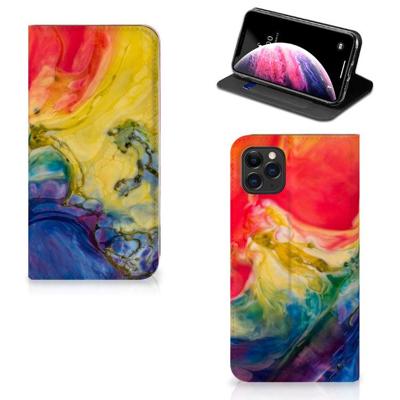 Bookcase Apple iPhone 11 Pro Max Watercolor Dark Bookcase Apple iPhone 11 Pro Max Watercolor Dark