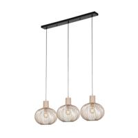 Trio Eetkamer hanglampGila 3-lichts - zand - 365700366 - thumbnail