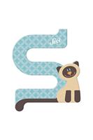 Sevi letter s siamese: 10 cm (83019) - thumbnail