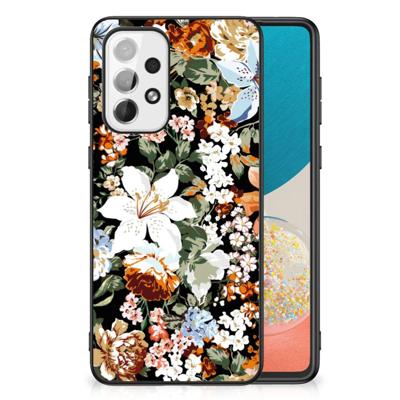 Bloemen Hoesje voor Samsung Galaxy A73 Dark Flowers Bloemen Hoesje voor Samsung Galaxy A73 Dark Flowers