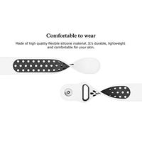 Fitbit Versa 1 / 2 & Lite sportbandje - Maat: Small - Wit + Zwart - thumbnail