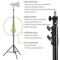 Bresser 2x BR-TP280 Pro lampstatief 280cm + tas - thumbnail