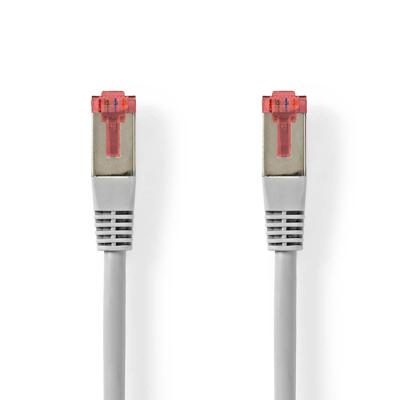 Nedis CAT6 Netwerkkabel | RJ45 Male | RJ45 Male | SF/UTP | 0.25 m | Rond | PVC | Grijs | Label - CCGL85220GY025