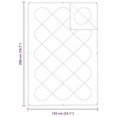 Dekbed met Kussen met kussen 2 pcs Wit 135 x 200 cm Microfibre