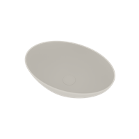 Opbouw Waskom Ideavit Solidthin 50x33x14.5 cm Solid Surface Mat Wit - thumbnail