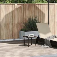 Tuin salontafel rechthoekig 40x40x37 cm poly rattan bruin - thumbnail