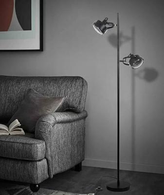 Satellite staande Vloerlamp Zwart