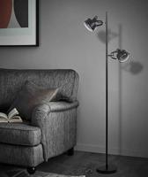 Satellite staande Vloerlamp Zwart - thumbnail