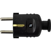 N & L 18490 Stekker met randaarde Kunststof 230 V Zwart - thumbnail