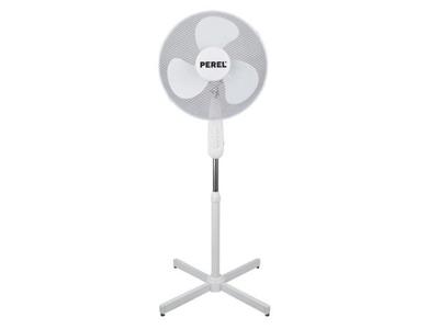Perel Statiefventilator 40 cm wit