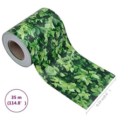 VidaXL Tuinscherm 35x0,19 m pvc groen