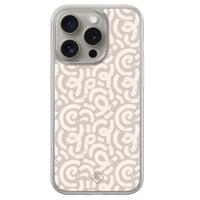 iPhone 15 Pro Max hybride hoesje - Ivory abstraction - thumbnail