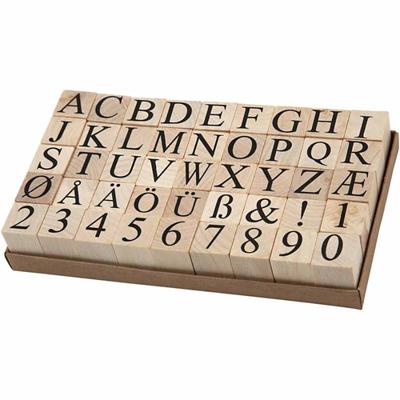 Creativ Company Stempels, afm 20x20 mm, ca. 15 mm, 45 stuk/ 1 doos - thumbnail