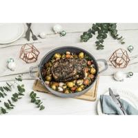 Frituurpan Ballarini Salina Granitium, Diep met 2 handvatten, Graniet, 28 cm 75002-810-0 - thumbnail