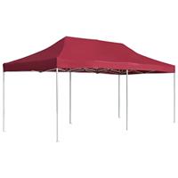 VidaXL Partytent professioneel inklapbaar 6x3 m aluminium wijnrood - thumbnail