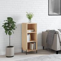 Dressoir 34,5x32,5x90 cm bewerkt hout sonoma eikenkleurig - thumbnail