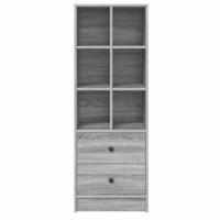 Hoge kast met lade Grijs Sonoma 45,5 x 34 x 127 cm - thumbnail