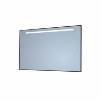 Badkamerspiegel Sanicare Q-Mirrors 'Cool White' LED-Verlichting 70x120x3,5 cm Zwarte Omlijsting Sanicare - thumbnail
