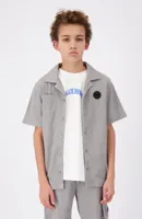 Black Bananas Waffle Shirt Kids Grijs - Maat 164 - Kleur: Grijs | Soccerfanshop - thumbnail