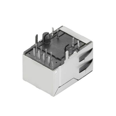 Weidmüller RJ45C5 R1D 3.2E4G/Y RL RJ45-aansluitstekker CAT 5 2562870000 Bus, inbouw horizontaal Aantal polen (sensoren) 12 Zilver, Zwart 200 stuk(s)