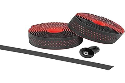 Ergotec stuurlint "san remo" bar tape "san remo"pu+gel,black/red