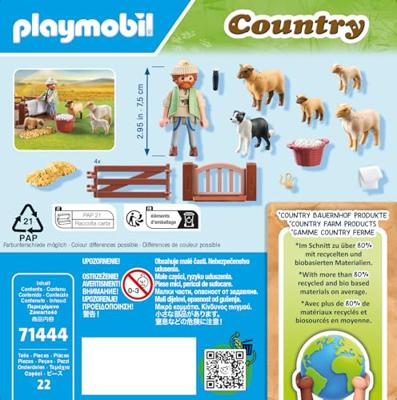 Playmobil 71444 Country Herder met Schapen - thumbnail
