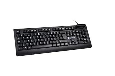 Toetsenbord CoolBox COO-TEC04DNI Zwart Qwerty Spaans