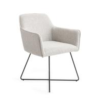 Jesper Home Eetkamerstoel 'Hofu' Cross Black, kleur Checkers Charm - thumbnail