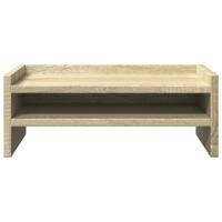 VidaXL Monitorstandaard 42x24x16 cm bewerkt hout sonoma eikenkleurig - thumbnail