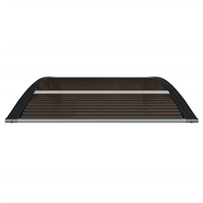 VidaXL Deurluifel 100x75 cm polycarbonaat zwart