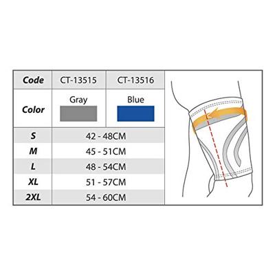 Bodyvine Lichtgewicht Bovenbeen Bandage Dijbeenbandage Sport (2 stuks) - S - Links Bodyvine Lichtgewicht Bovenbeen Bandage Dijbeenbandage Sport (2 stuks) - S - Links