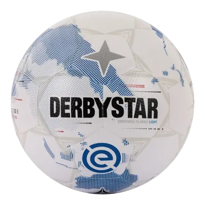 Derbystar Eredivisie Classic Light Voetbal Maat 5 2025-2026 Wit Lichtblauw Zwart