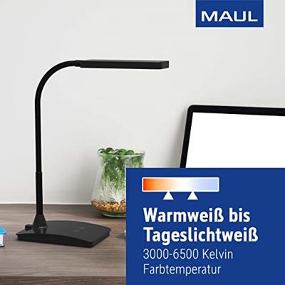 Maul MAULpearly colour vario 8201790 LED-bureaulamp 6 W Energielabel: D (A - G) Zwart