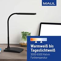 Maul MAULpearly colour vario 8201790 LED-bureaulamp 6 W Energielabel: D (A - G) Zwart - thumbnail