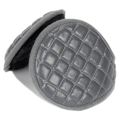Winter opvouwbare verstelbaar dik warm pluche lederen earmuffs voor mannen (grijs) Winter opvouwbare verstelbaar dik warm pluche lederen earmuffs voor mannen (grijs)