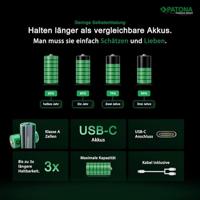 4 x AAA oplaadbare batterijen, USB-C aansluiting - 1,5V - 500mAh - thumbnail