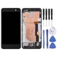 LCD-scherm en Digitizer volledige montage met Frame voor HTC U spelen (zwart) - thumbnail