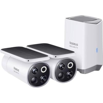 Baseus S1 Pro Outdoor Dual 3K 2-Cam Kit S0TX002131 IP-Überwachungskamera-Set pack of 2 Set 2304 x 1296 Pi