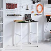 Werkbank 80x60x(71,5-98) cm eikenhout donkerbruin - thumbnail