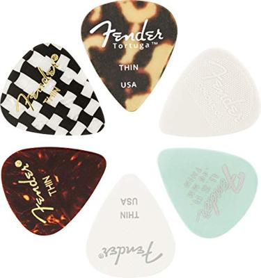 Fender 351 Material Medley Thin (set van 6 plectrums)