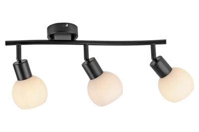 Just Light Zwarte plafondlampLoki 3-lichts - 12152-18