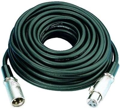 Monacor MEC-20/SW XLR Kabel [1x XLR-stekker - 1x XLR-bus] 6 m Zwart