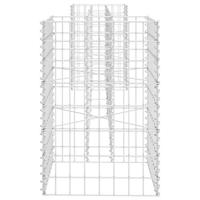 VidaXL Gabion plantenbak h-vormig 260x40x60 cm staaldraad - thumbnail