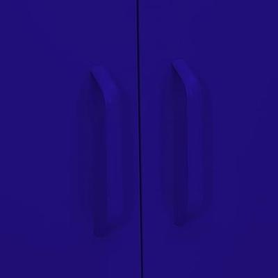 Opbergkast 80x35x101,5 cm staal marineblauw