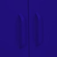 Opbergkast 80x35x101,5 cm staal marineblauw - thumbnail